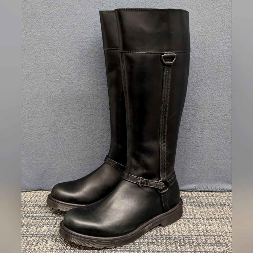 Dr. Martens Women's Black Knee-High Riding Boots